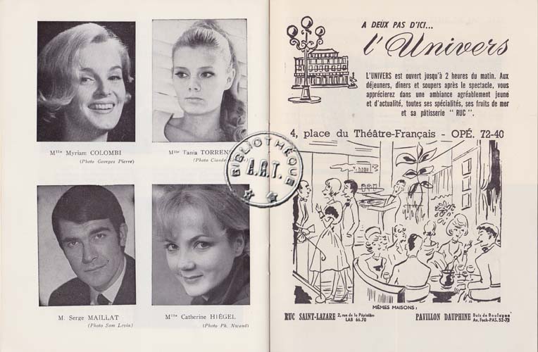 Les programmes de Théatre de l\